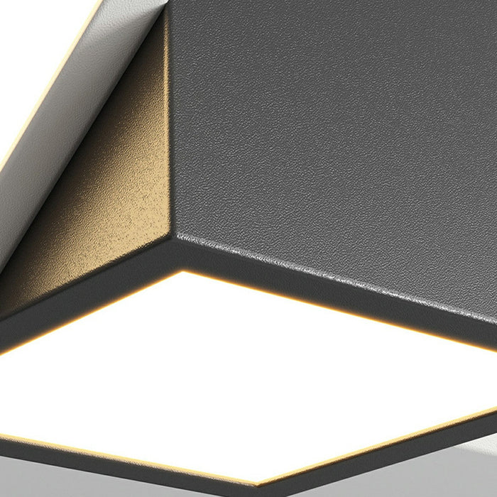 Modern Minimalist Geometric Cylinder LED Indoor Ceiling Light - Flush Mount Fixture, Contemporary Design