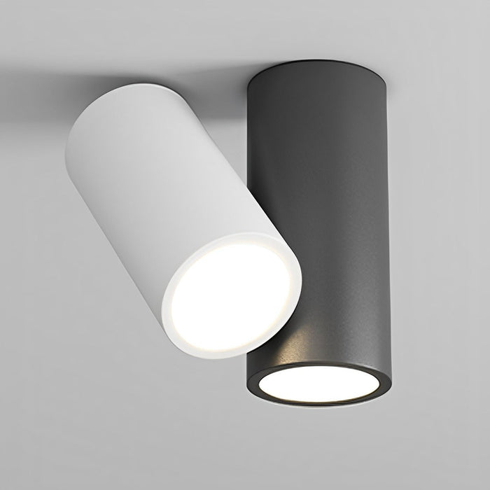Modern Minimalist Geometric Cylinder LED Indoor Ceiling Light - Flush Mount Fixture, Contemporary Design