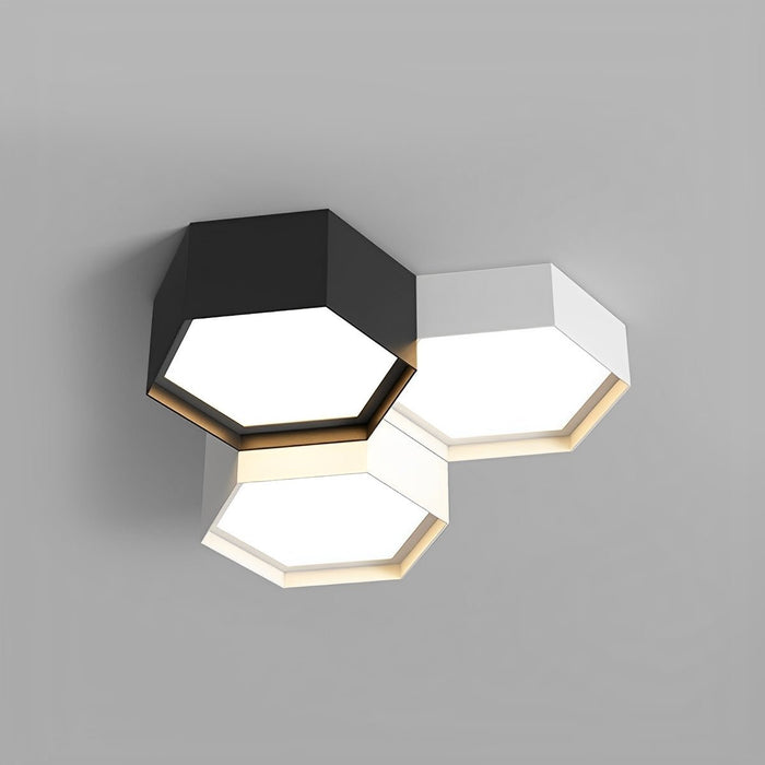 Modern Minimalist Geometric Cylinder LED Indoor Ceiling Light - Flush Mount Fixture, Contemporary Design