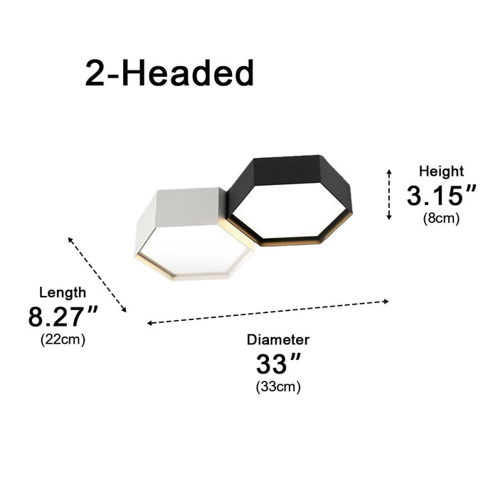 Modern Minimalist Geometric Cylinder LED Indoor Ceiling Light - Flush Mount Fixture, Contemporary Design