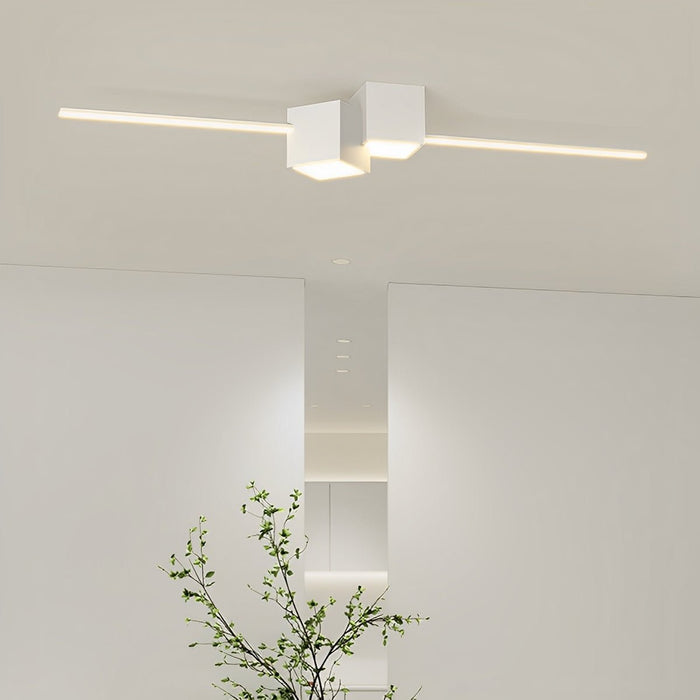 Modern Minimalist Geometric LED Long Strip Indoor Ceiling Light - Flush Mount, Dining Room Lighting