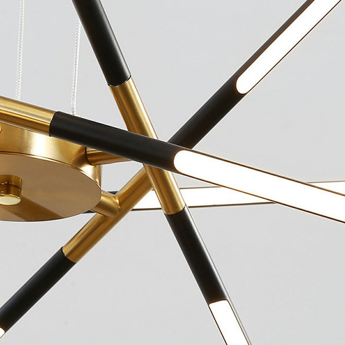 Indoor Pendant Light - Modern Minimalist Geometric LED Long Strip - Adjustable Height, Dining Room, Kitchen Island