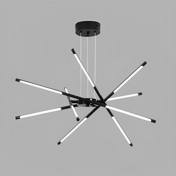 Indoor Pendant Light - Modern Minimalist Geometric LED Long Strip - Adjustable Height, Dining Room, Kitchen Island