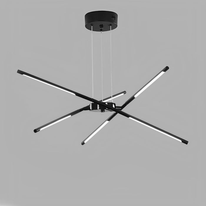 Indoor Pendant Light - Modern Minimalist Geometric LED Long Strip - Adjustable Height, Dining Room, Kitchen Island