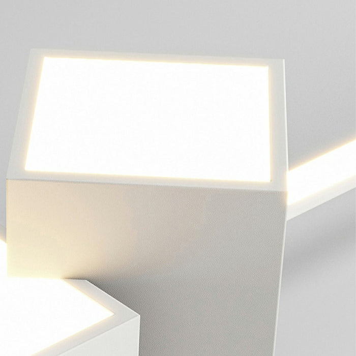 Indoor Pendant Light - Modern Minimalist Geometric LED Long Strip - Adjustable Height, Dining Room, Kitchen Island