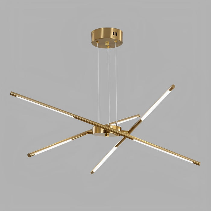 Indoor Pendant Light - Modern Minimalist Geometric LED Long Strip - Adjustable Height, Dining Room, Kitchen Island