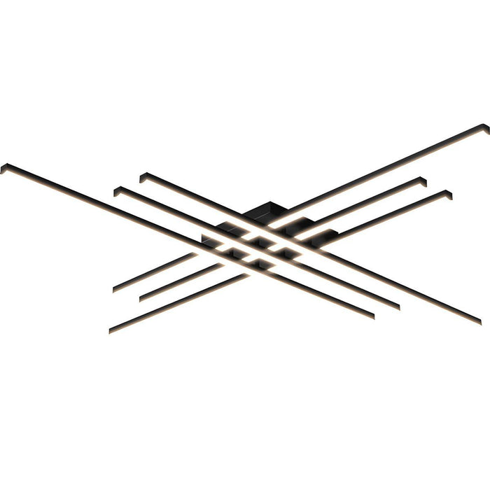 Modern Minimalist Geometric Long Strip LED Ceiling Light - Dimmable, Adjustable Color