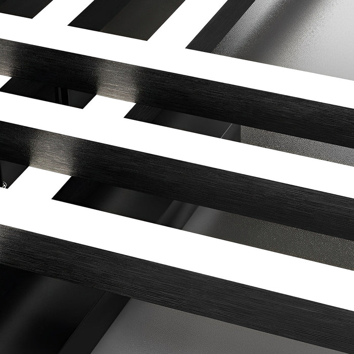 Modern Minimalist Geometric Long Strip LED Ceiling Light - Dimmable, Adjustable Color