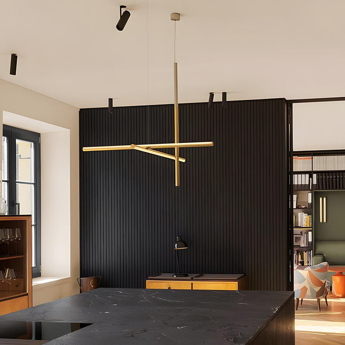 Geometric Outline Pendant Light - Modern Minimalist Space Lines Design, Creative Chandelier Fixture