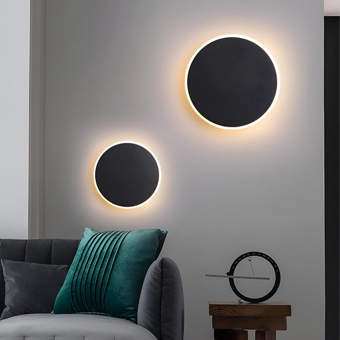 LED Wall Sconce - Modern Geometric Design, Touch Sensor Control, Concealed Light