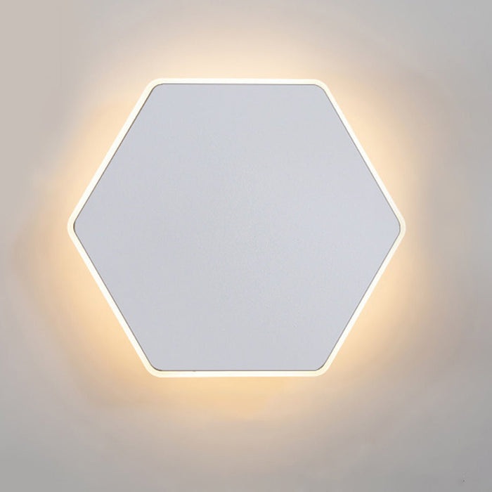 LED Wall Sconce - Modern Geometric Design, Touch Sensor Control, Concealed Light