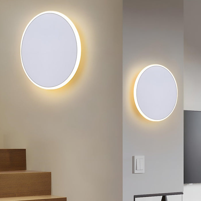 LED Wall Sconce - Modern Geometric Design, Touch Sensor Control, Concealed Light