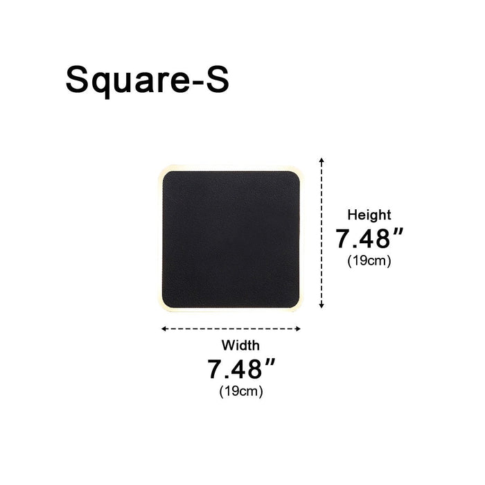 LED Wall Sconce - Modern Geometric Design, Touch Sensor Control, Concealed Light