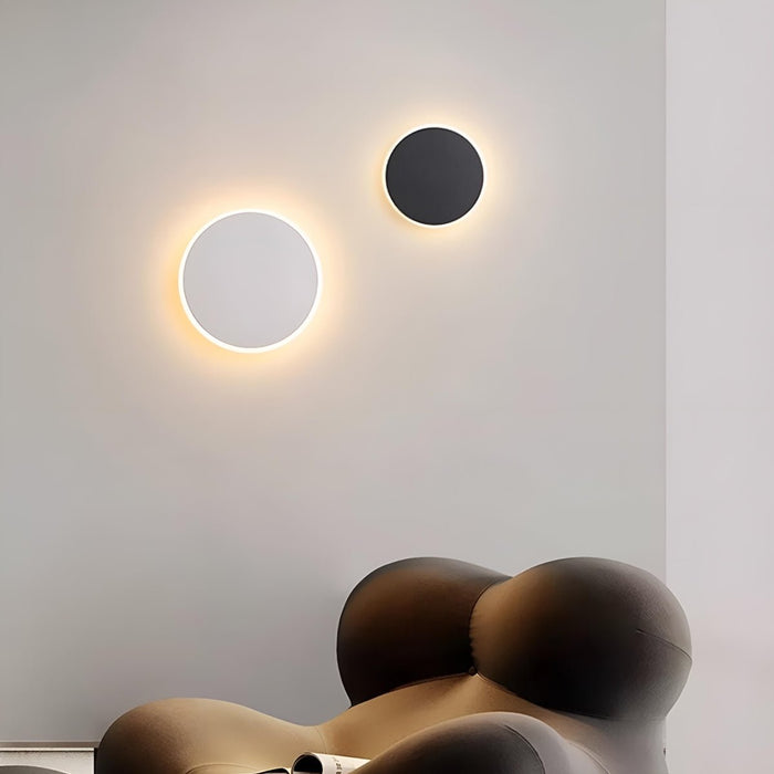 LED Wall Sconce - Modern Geometric Design, Touch Sensor Control, Concealed Light