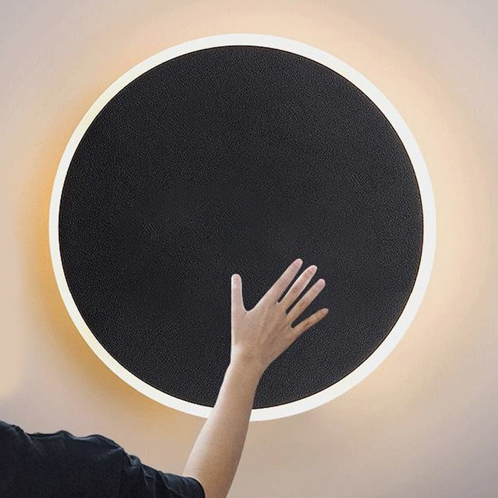 LED Wall Sconce - Modern Geometric Design, Touch Sensor Control, Concealed Light