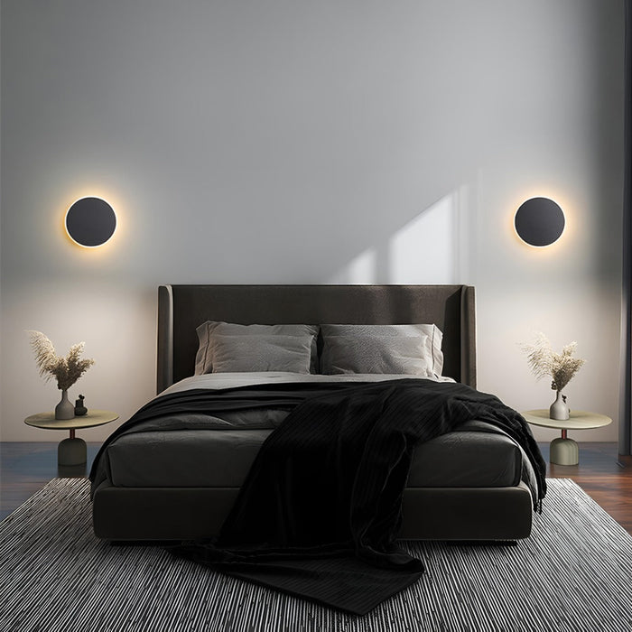 LED Wall Sconce - Modern Geometric Design, Touch Sensor Control, Concealed Light