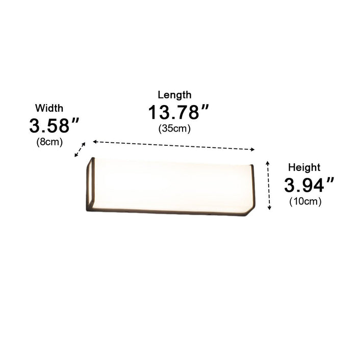 Geometric Outdoor Wall Light - Modern Minimalist Waterproof LED Porch Lighting Fixture