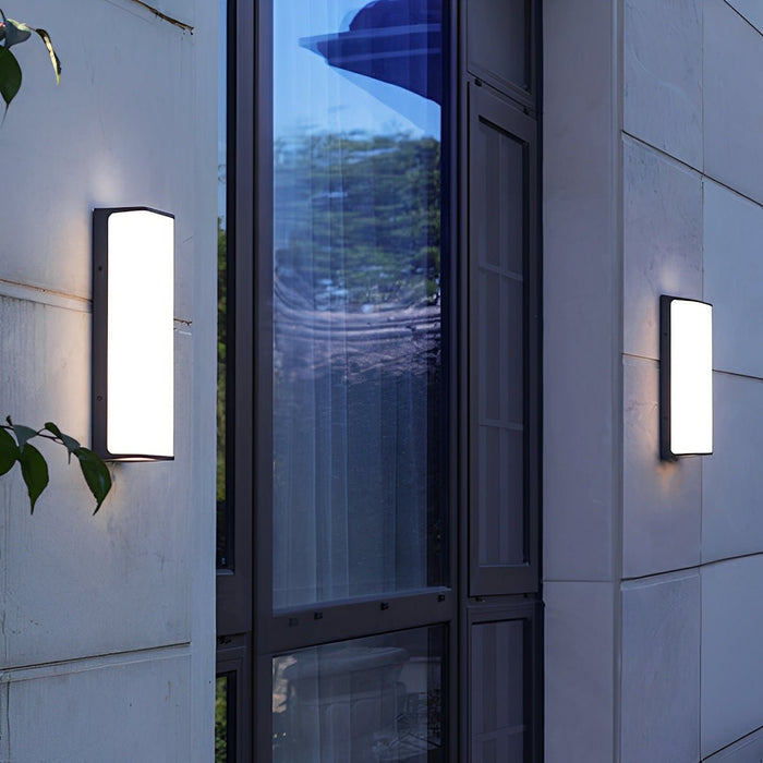 Geometric Outdoor Wall Light - Modern Minimalist Waterproof LED Porch Lighting Fixture