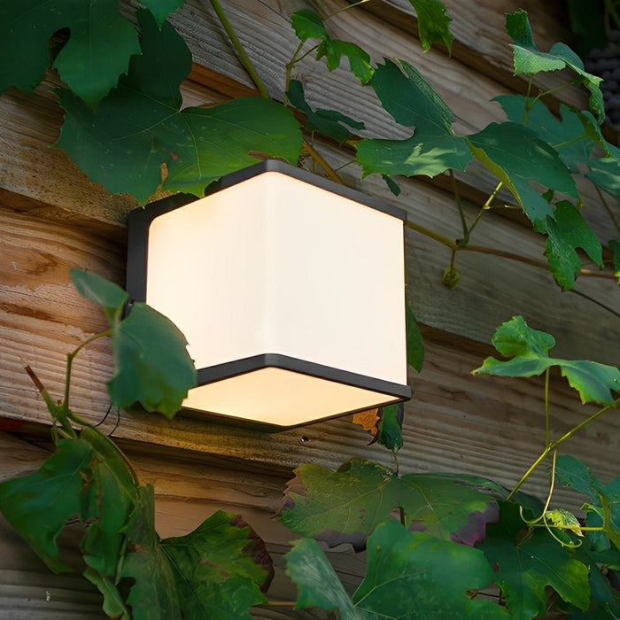 Geometric Outdoor Wall Light - Modern Minimalist Waterproof LED Porch Lighting Fixture
