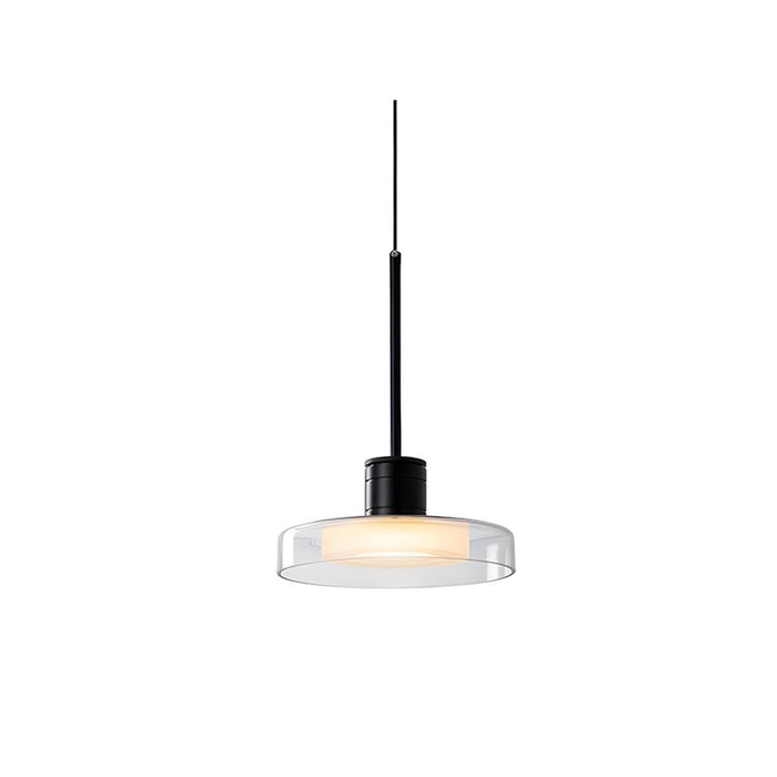Modern Minimalist Glass Indoor Bar Pendant Light - Contemporary Hanging Fixture, Kitchen Island Lighting