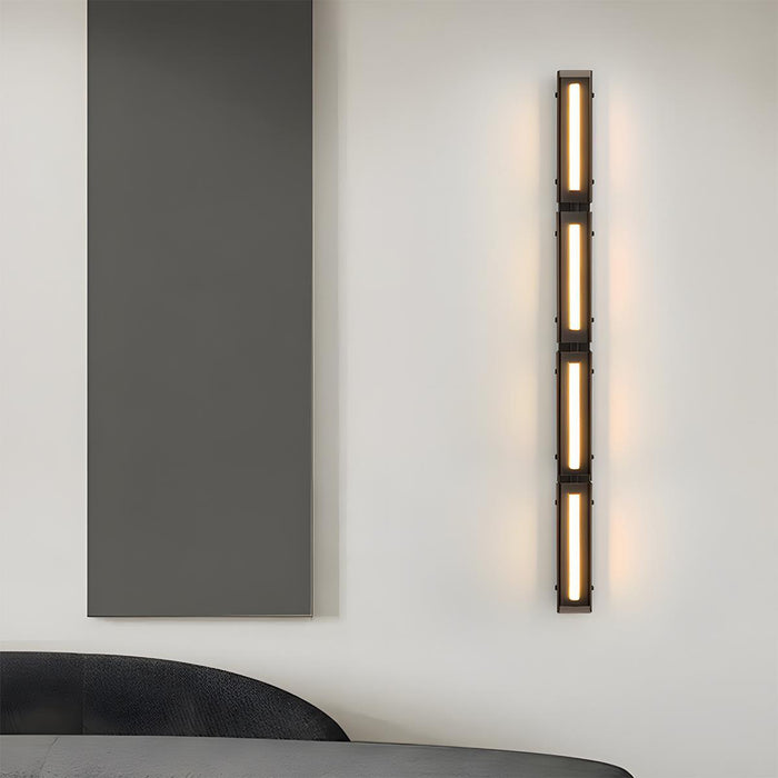Glass Long Strip LED Indoor Wall Sconce - Modern Minimalist Design / Ambient Lighting Fixture