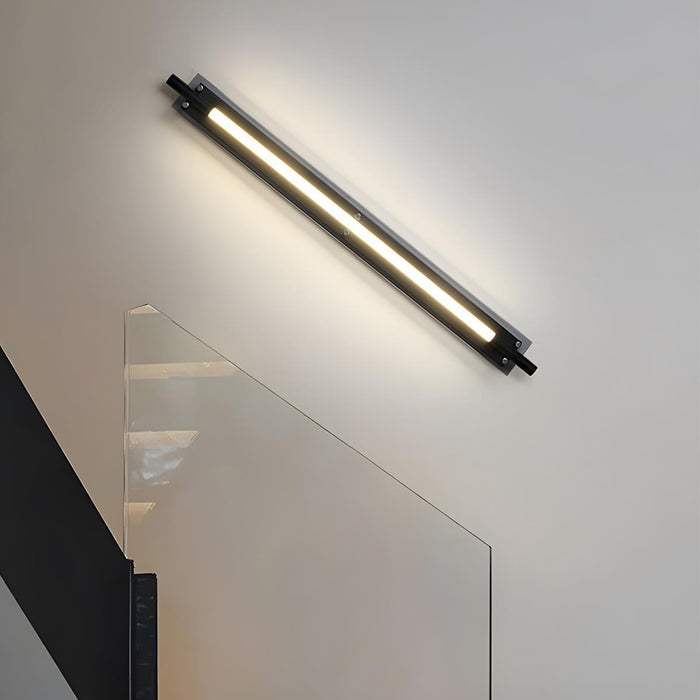 Glass Long Strip LED Indoor Wall Sconce - Modern Minimalist Design / Ambient Lighting Fixture