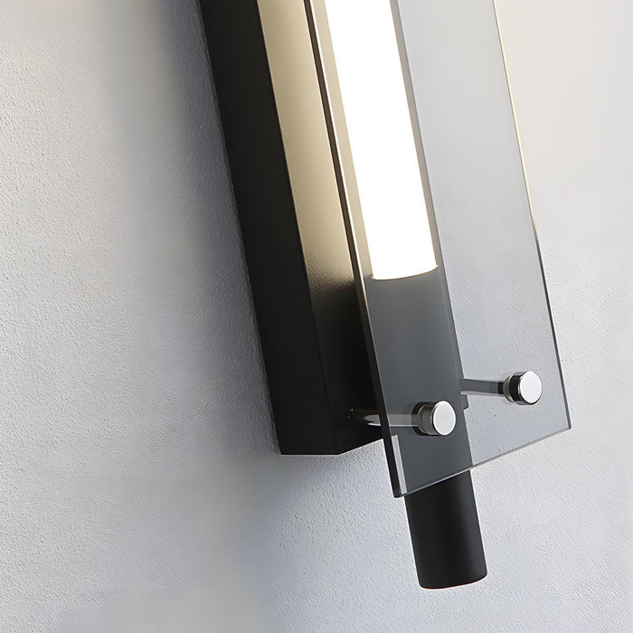Glass Long Strip LED Indoor Wall Sconce - Modern Minimalist Design / Ambient Lighting Fixture