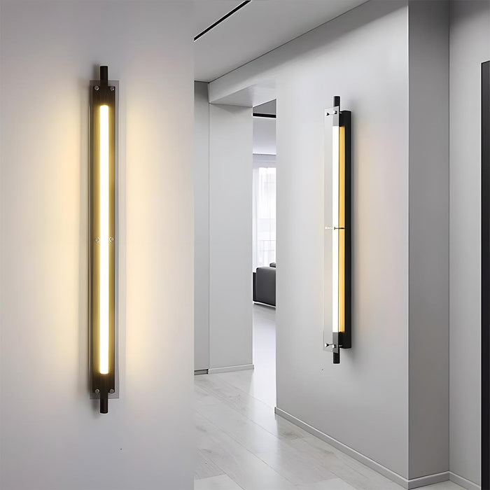 Glass Long Strip LED Indoor Wall Sconce - Modern Minimalist Design / Ambient Lighting Fixture