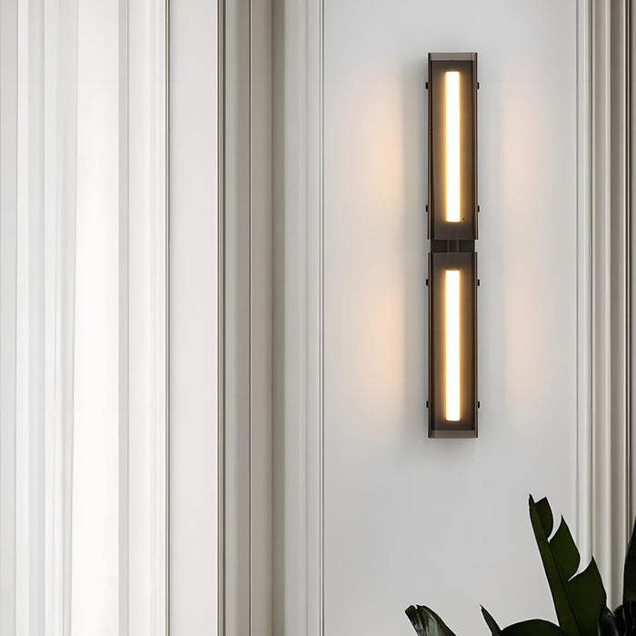 Glass Long Strip LED Indoor Wall Sconce - Modern Minimalist Design / Ambient Lighting Fixture