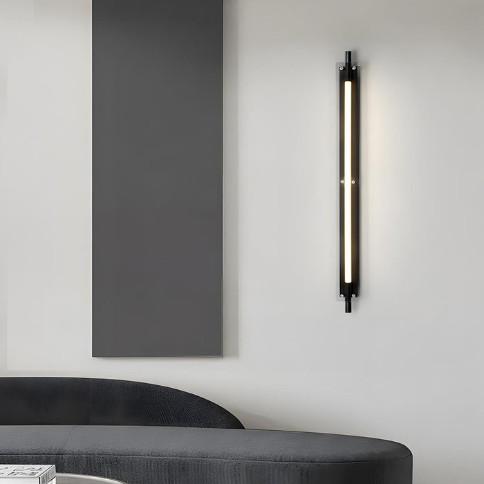 Glass Long Strip LED Indoor Wall Sconce - Modern Minimalist Design / Ambient Lighting Fixture