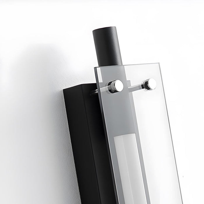 Glass Long Strip LED Indoor Wall Sconce - Modern Minimalist Design / Ambient Lighting Fixture
