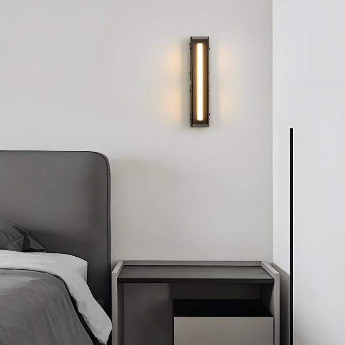 Glass Long Strip LED Indoor Wall Sconce - Modern Minimalist Design / Ambient Lighting Fixture