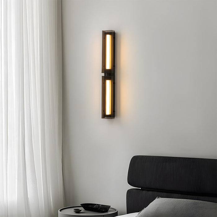 Glass Long Strip LED Indoor Wall Sconce - Modern Minimalist Design / Ambient Lighting Fixture