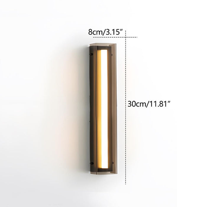 Glass Long Strip LED Indoor Wall Sconce - Modern Minimalist Design / Ambient Lighting Fixture