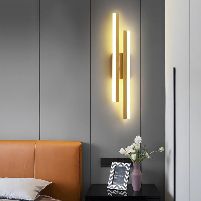 H-Shape Long Strip LED Wall Sconce - Modern Minimalist Indoor Lighting, Up/Down Light Fixture