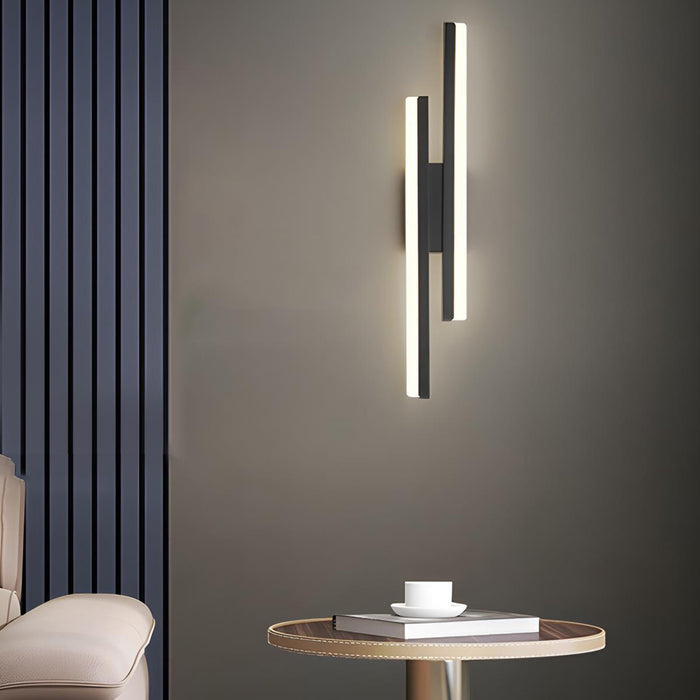 H-Shape Long Strip LED Wall Sconce - Modern Minimalist Indoor Lighting, Up/Down Light Fixture
