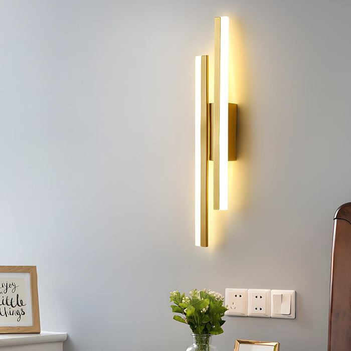 H-Shape Long Strip LED Wall Sconce - Modern Minimalist Indoor Lighting, Up/Down Light Fixture