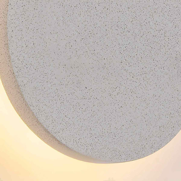 Modern Minimalist Indoor Cement LED Wall Sconce - Contemporary Wall Lighting for Home Decor