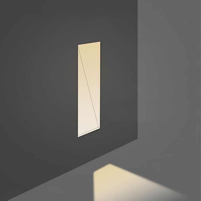 Modern Minimalist Indoor LED Recessed Stairway Wall Light - Flush Mount / Step Lighting, Hallway Accent