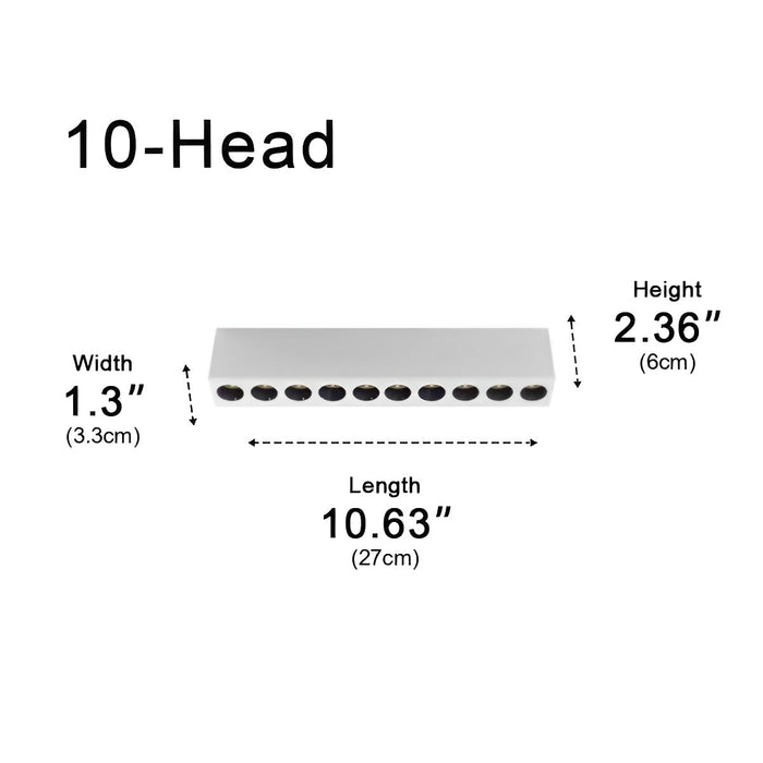 LED Linear Spotlight - Modern Minimalist Strip Light, Anti-Glare Indoor Lighting