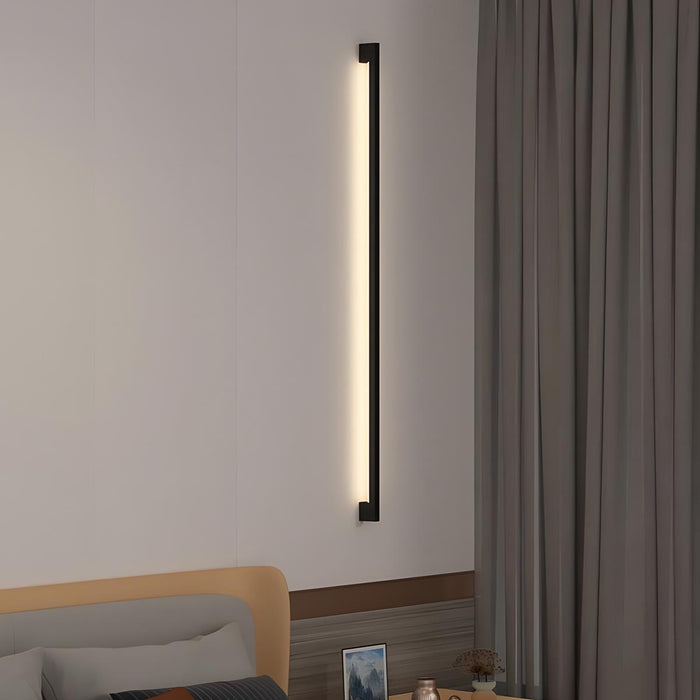 LED Strip Indoor Wall Sconce - Modern Minimalist Linear Lighting / Hardwired Acrylic Iron Design