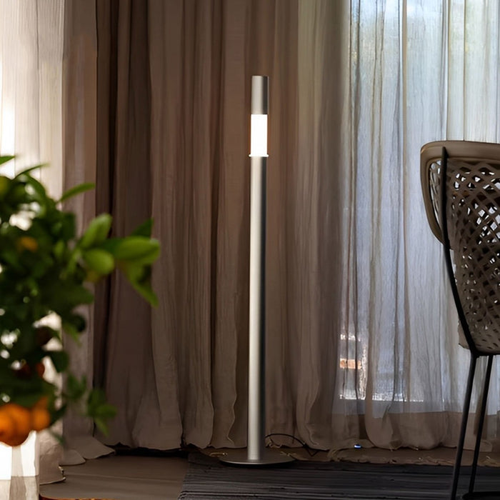 Modern Minimalist Liftable LED Floor Lamp - Adjustable Height, Dimmable Light, Reading/Task Lighting