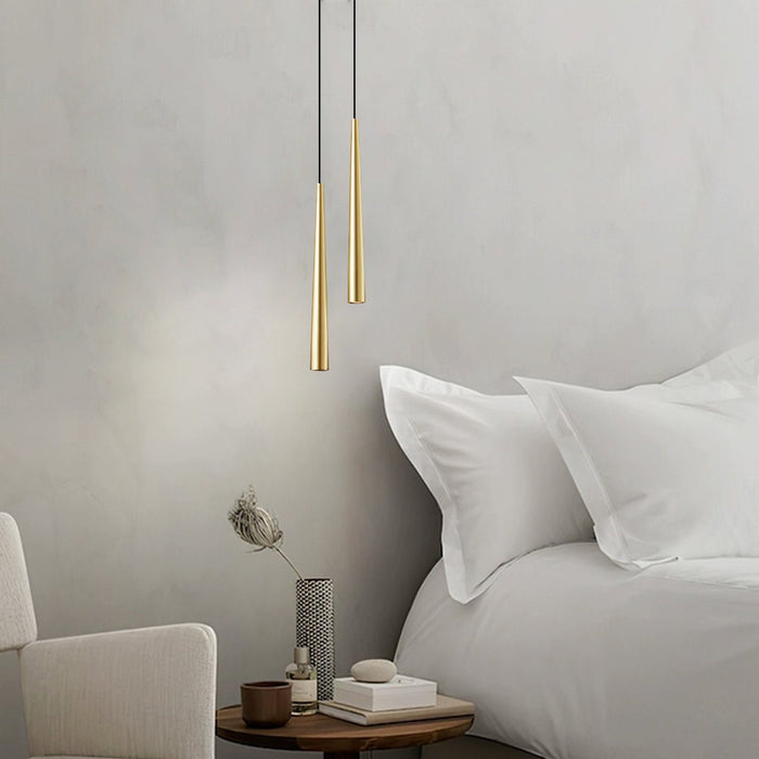 Long Strip Bar LED Pendant Light - Modern Minimalist Design, Adjustable Hanging Fixture