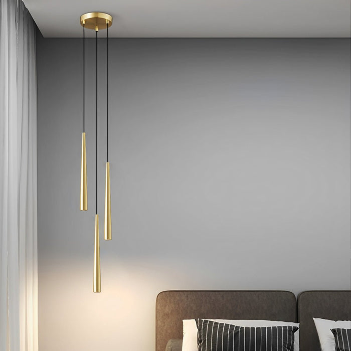 Long Strip Bar LED Pendant Light - Modern Minimalist Design, Adjustable Hanging Fixture