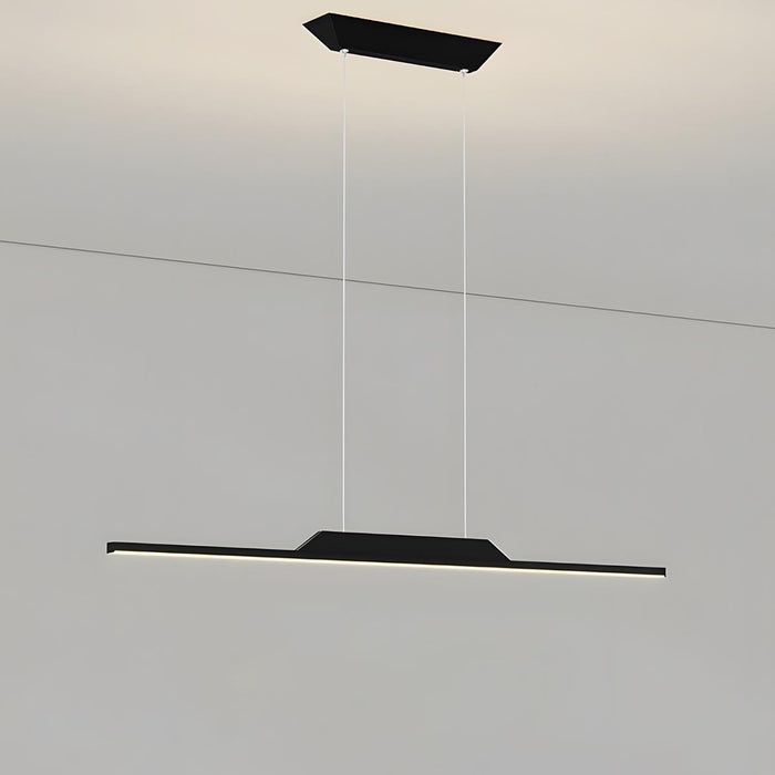 Long Strip Line Light LED Pendant - Modern Minimalist / Dimmable, Adjustable Height