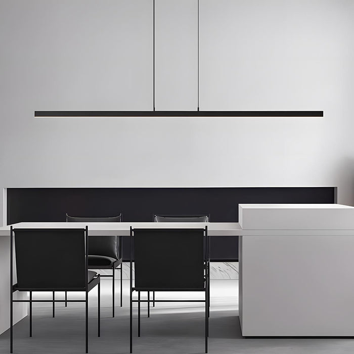 Long Strip Pendant Light - Modern Minimalist Up Down Adjustable - Linear Ceiling Fixture