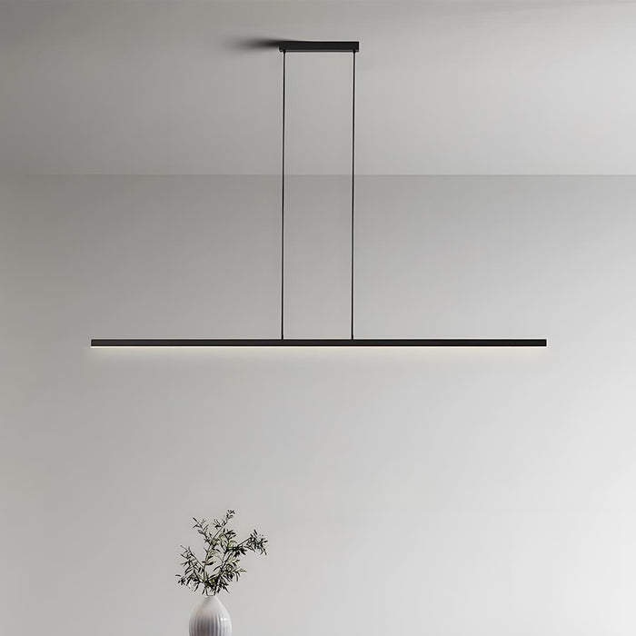 Long Strip Pendant Light - Modern Minimalist Up Down Adjustable - Linear Ceiling Fixture