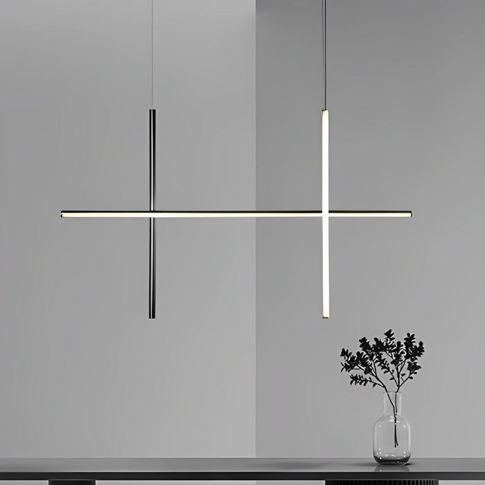 Geometric Linear LED Pendant Light - Modern Minimalist LOS Coordinates