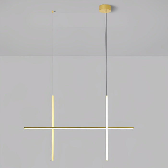 Geometric Linear LED Pendant Light - Modern Minimalist LOS Coordinates
