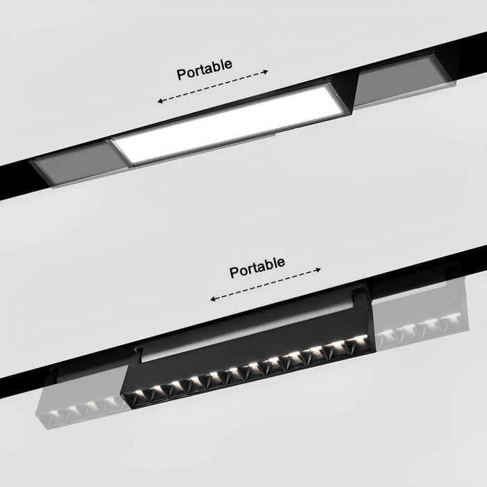 Magnetic DIY Track LED Recessed Ceiling Light - Modern Minimalist Mainless Lighting System